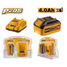 Set Incarcator + Acumulator Ingco FBCPK1214