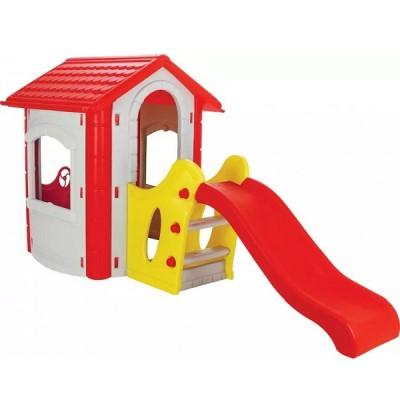 Casuta HAPPY сu topogan 3+ 112x220x131 cm