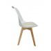 Komo wood DC-ARF072 - scaun, alb