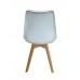 Komo wood DC-ARF072 - scaun, alb