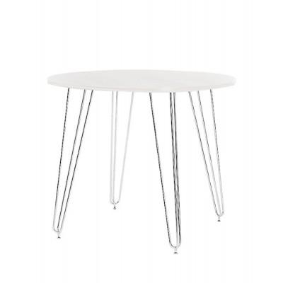 Masa Aller chrome, D1000*750 alb (25)