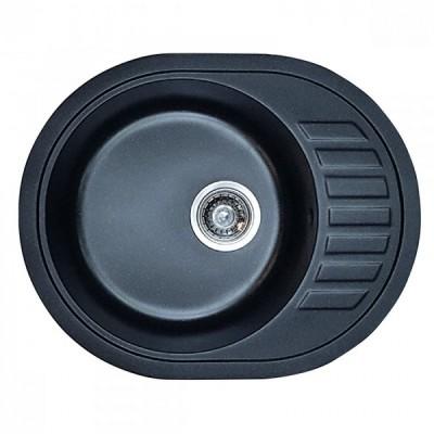 Chiuveta de bucatarie din piatra Mixxus, HB8311-G226 BLACK 570x450x180