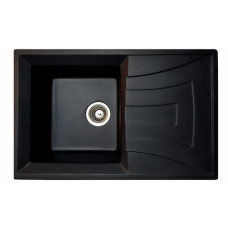 Chiuveta de bucatarie din piatra Mixxus, HB8104-G226 BLACK, 780x500x200