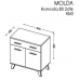 Comoda Molda KM-1 (stejar sonoma/alb)