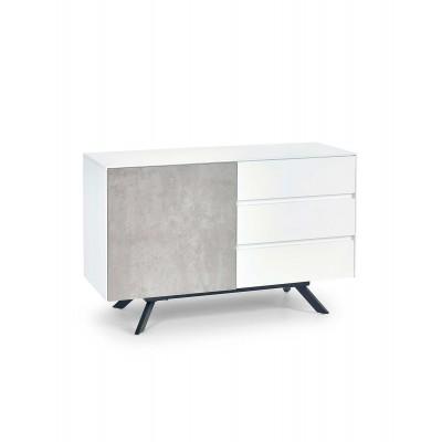 Comoda STONNO KM-1 (alb/beton)
