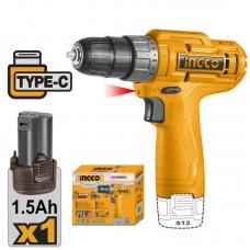Masina de gaurit si insurubat pe acumulator Ingco CDLI12428