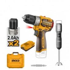 Set Masina de insurubat si gaurit + Blender de mînă pe acumulator Ingco CKLI1628