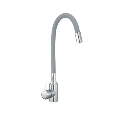 Baterie de bucătărie cu silicon. Pipă Champion EZA-011 Crom REFL.GRAY