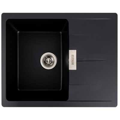 Chiuvetă de bucătărie Platinum 6250 ZIRKONE granit mat (negru)