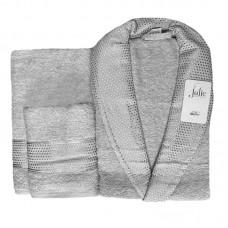 Set 3 pcs: halat cu 2 prosope, gri (JH5799)
