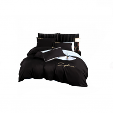 Set lenjerie de pat 4 pcs, negru (06-MS453-20-PR2)